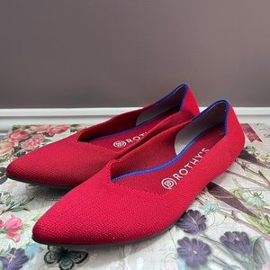 Red The Point Rothy’s Flats